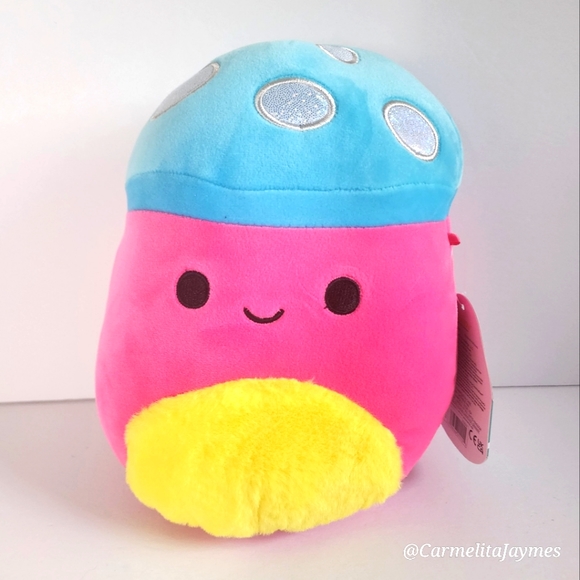RANDALL 🍄 Blacklight Pink MUSHROOM Original Squishmallows by Kelly Toy ☆》NWT《☆ - Picture 1 of 7